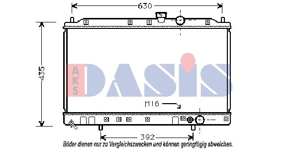 AKS DASIS Радиатор, охлаждение двигателя 140026N